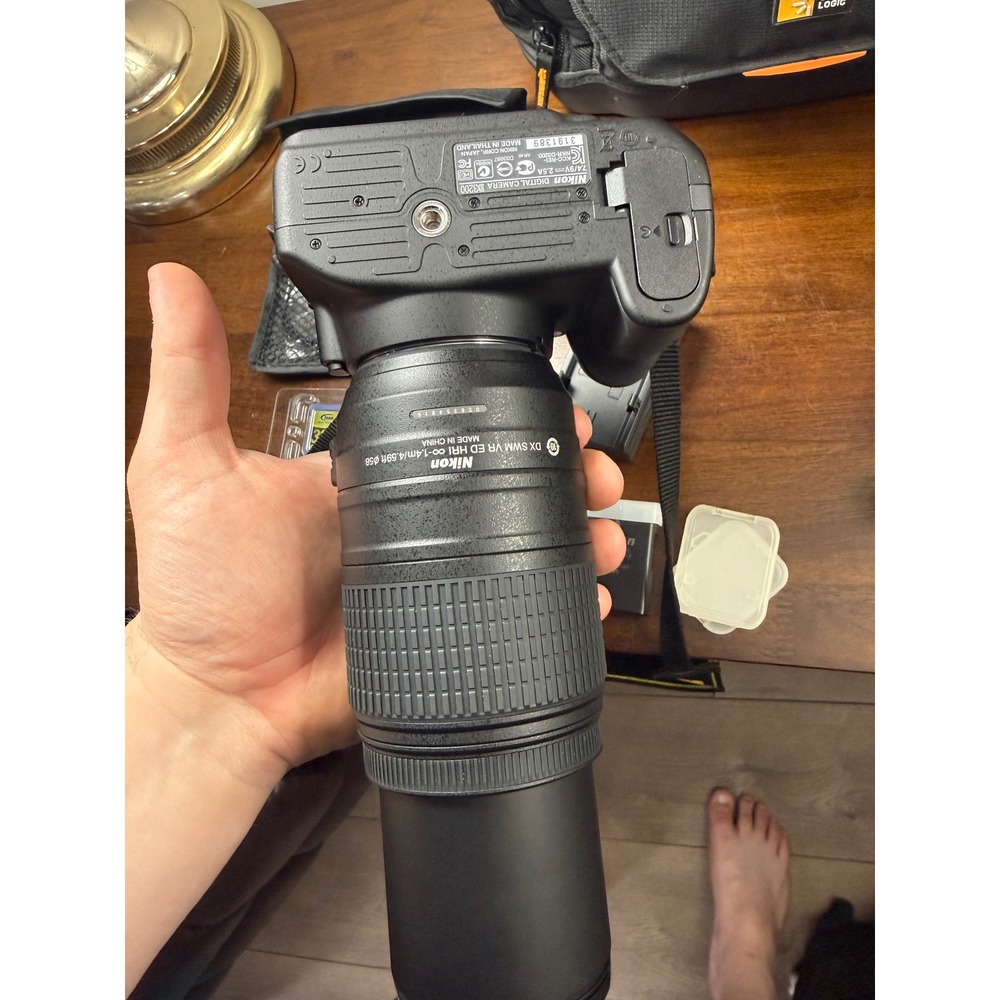 Nikon D3200 DSLR Camera Bundle 3 Lenses 18-55mm 55-300mm 50mm as-400 Flash - Picture 7 of 11